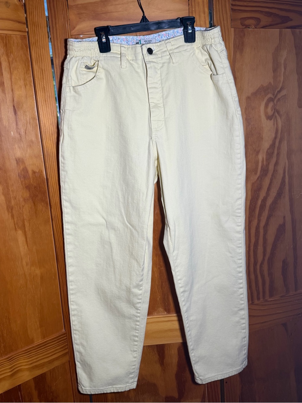 Vintage Lee Women’s Butter Yellow Jeans|Sz 12 Petite|Retro, Cottagecore